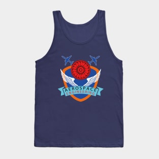 Best design aerospace engineering logo aircraft engineers Tank Top